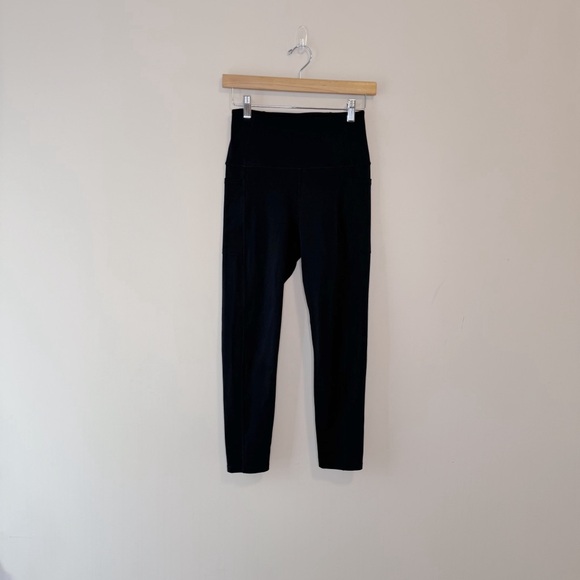 CARBON38 High Rise Legging With Pockets in Cloud Compression 7/8 Size M - Picture 2 of 5